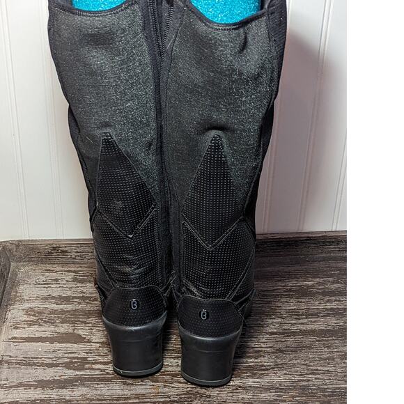 Bzees Women's Black Knee High Tall Riding Comfort Boot Size 7 M - Picture 4 of 6